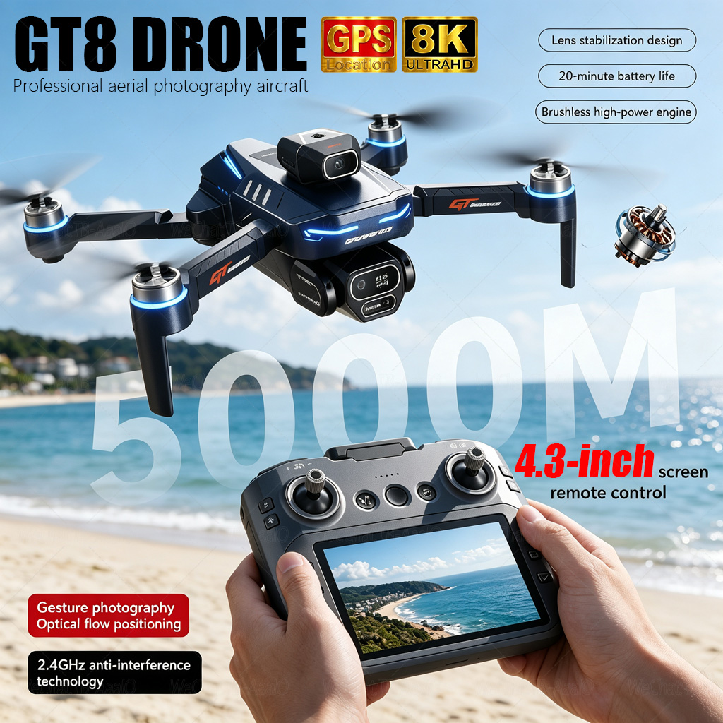 Drone Multispectral - НОВЫЙ Дрон GT8 HD RC с