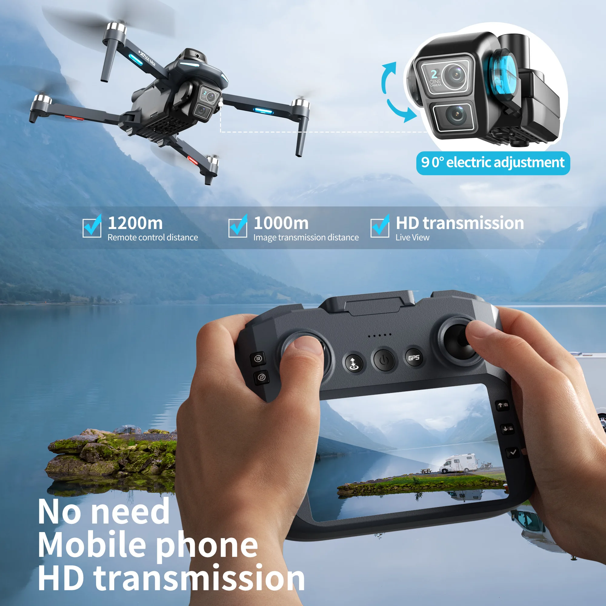 Оригинальный дрон XT606 с проф – обзор и цена Drone Multispectral